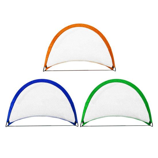 Outdoor Movable Soccer Goal Net Enhance Accuracy & Skills Improve Wear-Resistant Foldable Football Shot Mesh Practice Football Target Net