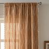 Stripe Floral Boho Curtains for Bedroom Living Room, Bohemian Vintage Tassels Window Treatment Drape for Home Decorations Rod Pocket,1pc