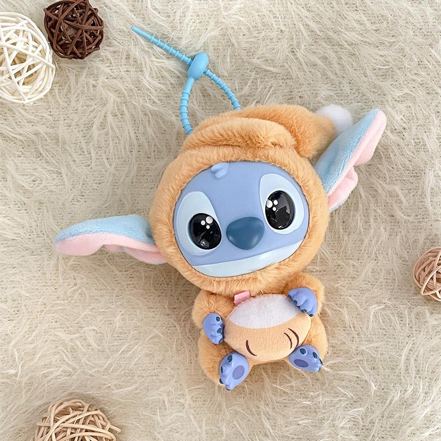 Pajamas Plush Stitch Keychain Stuffed Toy Soft Pp Cotton Filling Gift For Teens