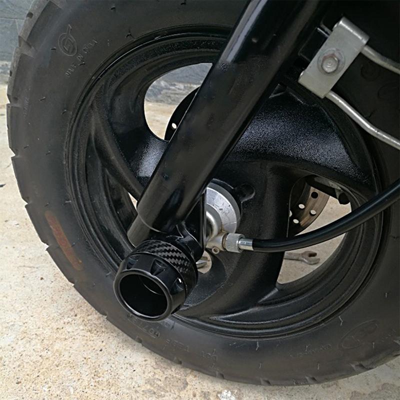 2pcs Universal Motorcycle Frame Slider Aluminum Alloy Front Fork Cup Falling Crush Protector Carbon Fiber for Motorbike Scooter