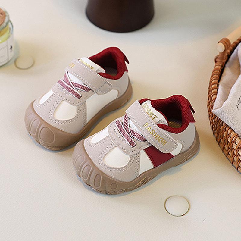 

Baby Spring New Single Shoes 0-1 To 2 Years Old Children s Casual Sports Shoes Men s and Women s Baby Toddler Shoes 20 темно-червоний колір