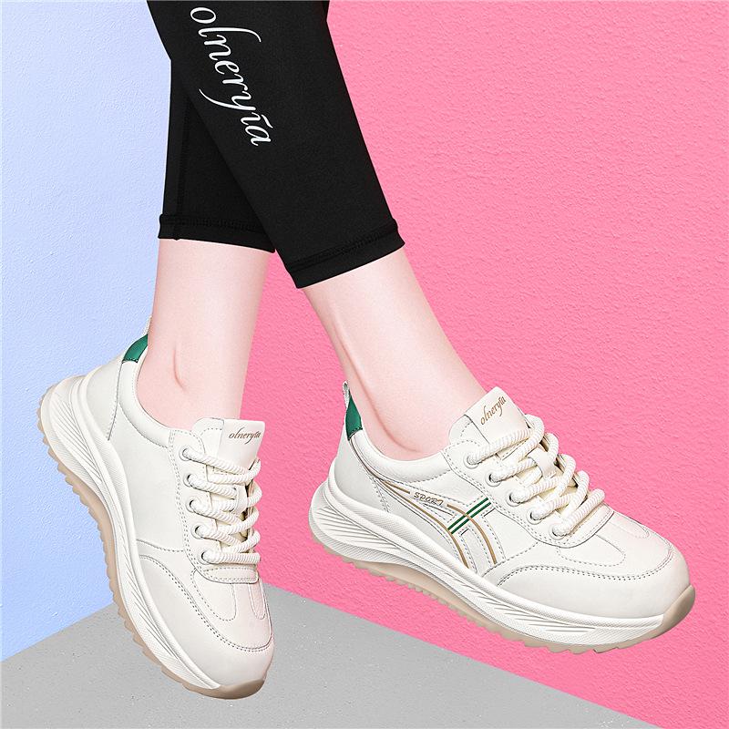 

Женские кроссовки Золотой кролик - Коллекция Весна/Осень 2025, Легкие, Универсальные, Мягкая подошва, Дышащие, Удобные, Белые туфли на плоской подошве 40