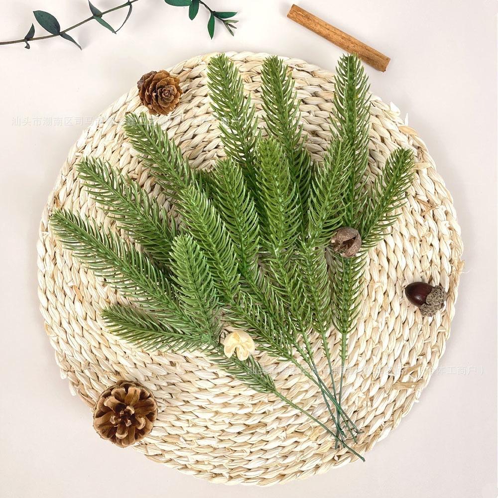 Simulation Pine Needles, Specially Designed For Christmas Atmosphere, Green Plant Decoration, Christmas Tree Accessories, Artificial Pe Plastic