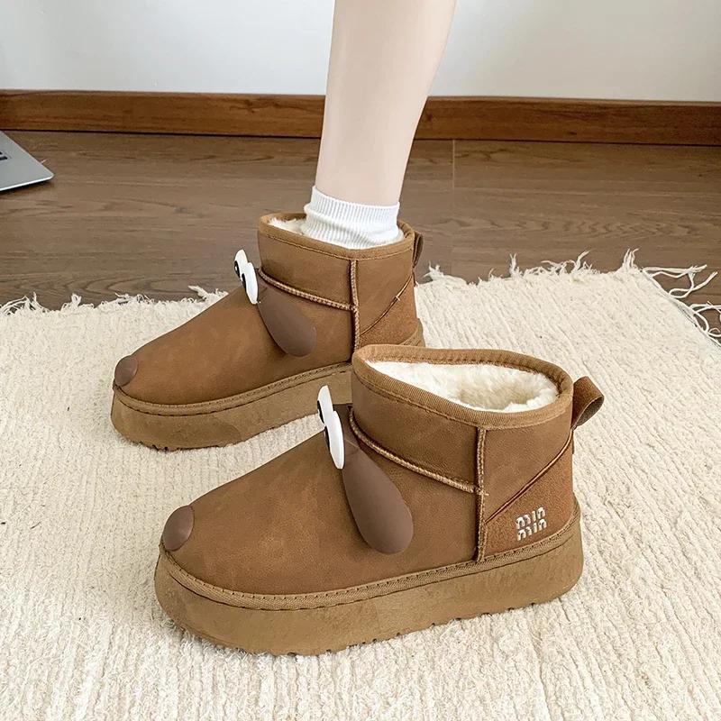 

Новые женские ботинки с рукавами, противоскользящие, с круглым носком, сохраняющие тепло, средняя платформа, легкие, зимние, для активного отдыха, удобные 41