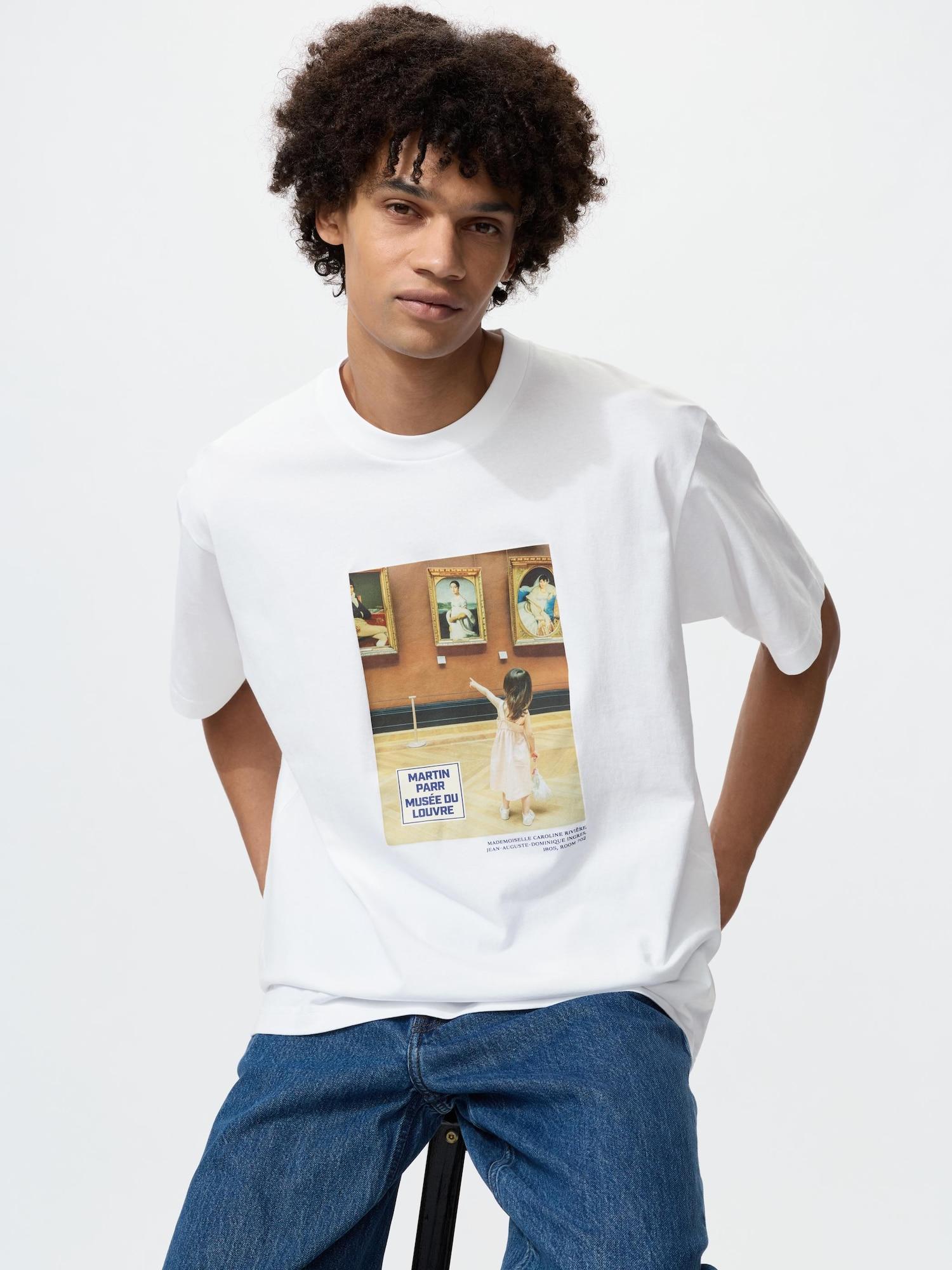 

Uniqlo Япония Музей Лувра Ut Свободный крой 00 WHITE/XS