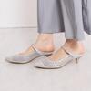 HIMIKO/Himiko/Pointed Toe Mesh Mule/651512 Gray 240