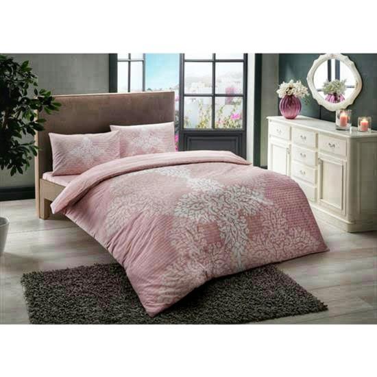 

Tac Cotton Jenna Pink Duvet Cover Set Double