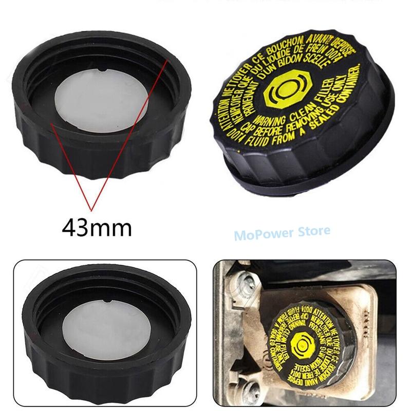 1pc Brake Fluid Cap Brake Fluid Reservoir Bottle Tank Cap Cover Plastic 5.2cm* 4.3cm 1613328880 For Peuget 206 306 307 308