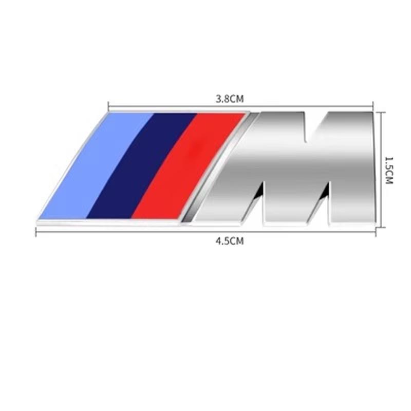 ZWVP7 Car Sticker Rear Trunk Decoration 3D ABS M Emblem Sticker Full Decorative Car Body Exterior Modification Kit For BMW M3 M5 X6 X2