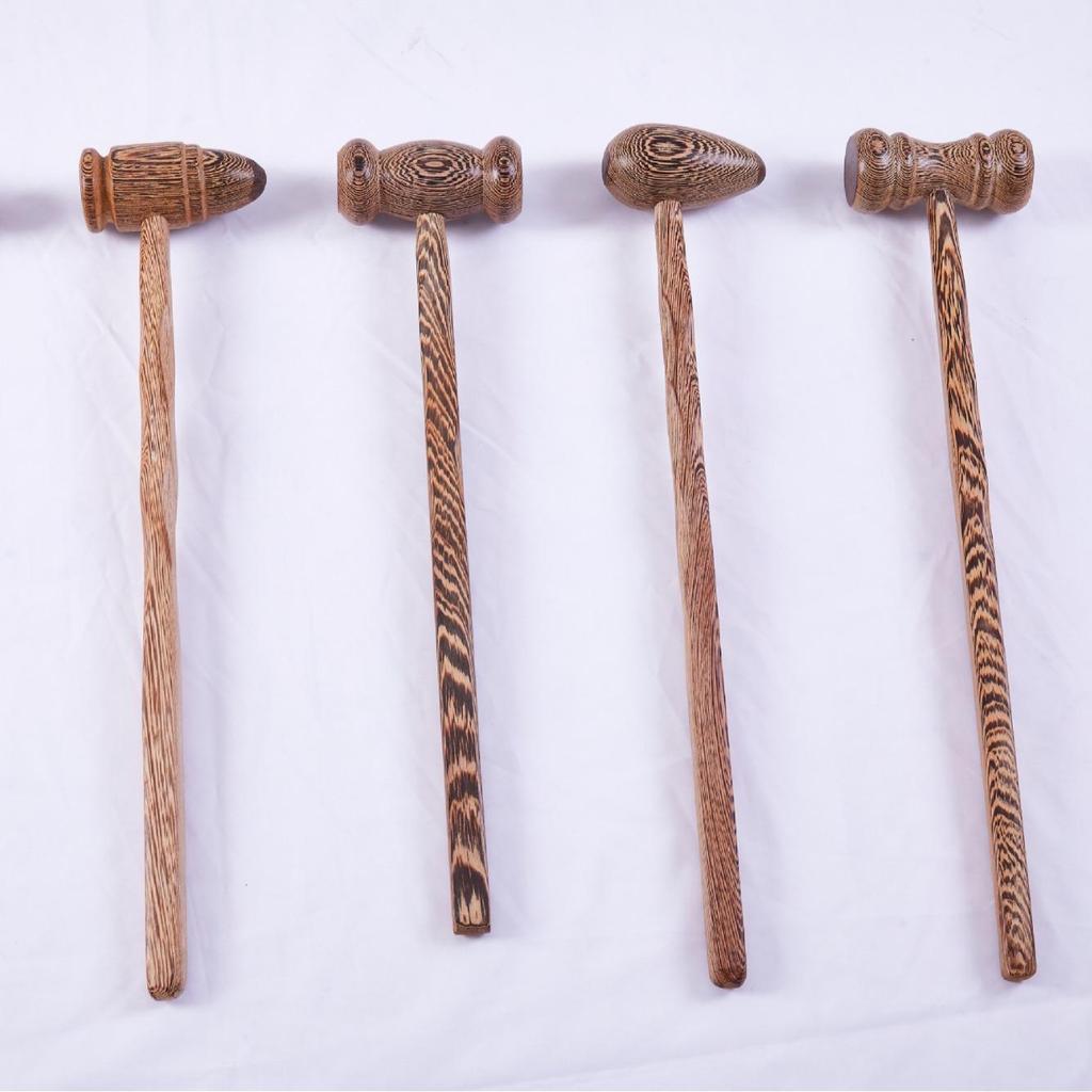 Multifunctional Wooden Chicken Wing Massage Hammer for Fitness and Meridian Tapping