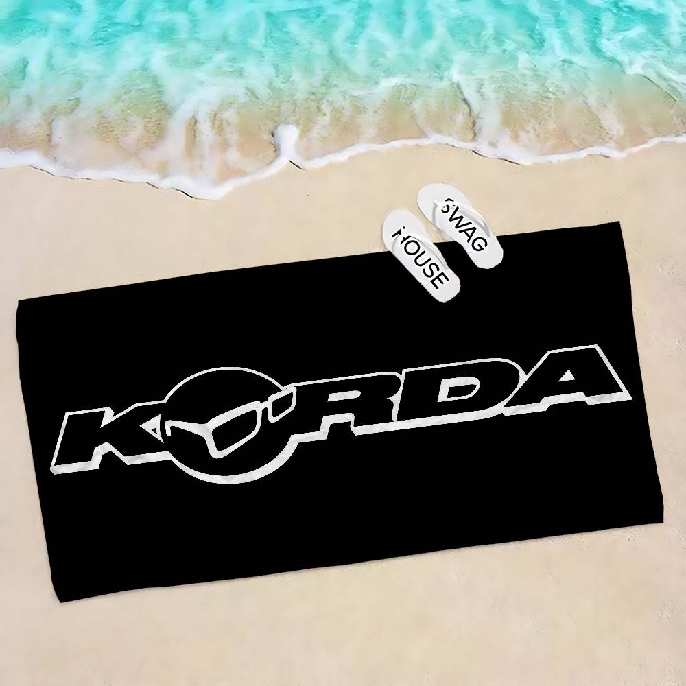 K-Korda Rybářské Logo Mikrovlákno Tištěný Plážový Ručník Horská Turistika Jóga Plážové Plavání Běh Absorpční Měkký Ručník