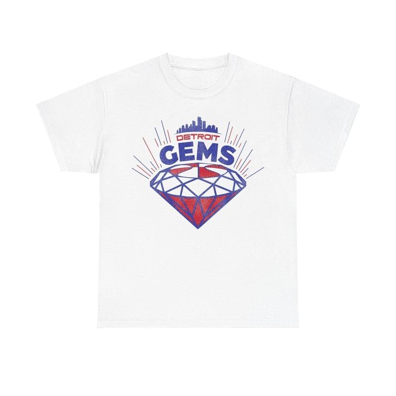 

Detroit Gems Basketball Team Nostalgic Retro Unisex T-shirt XXL