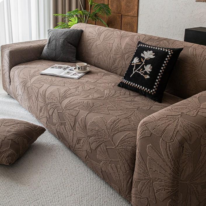 The New Jacquard Velvet All Season Elastic Sofa Cover Is All Inclusive and All In One  with Cat Scratch and Anti Slip Properties
