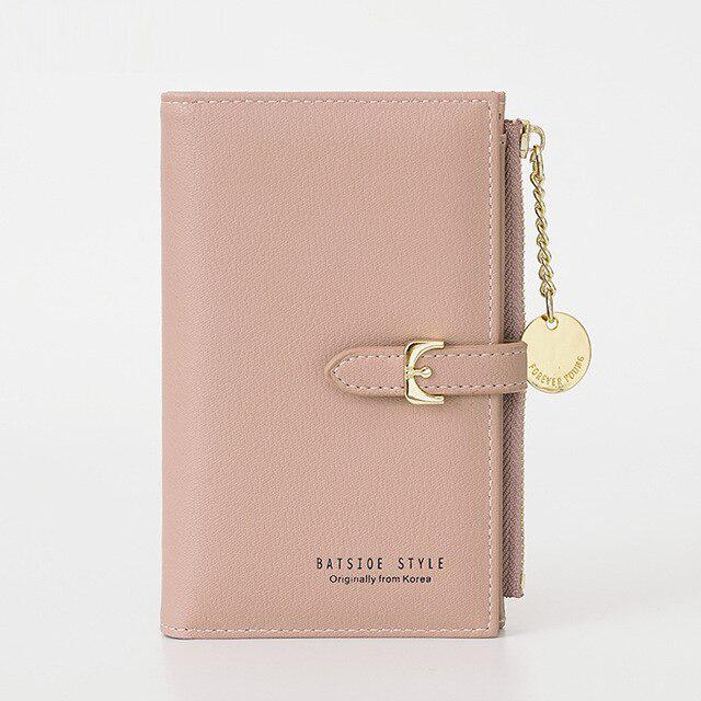 Chain Mini Women Wallet Zipper Short Purse Card Holder Coin Pocket Female Leather Wallet Carteira