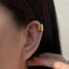 Retro Metal Style Ear Cuff for Women – Non-Pierced, Painless, Round Stud Earrings with European and American Influence.