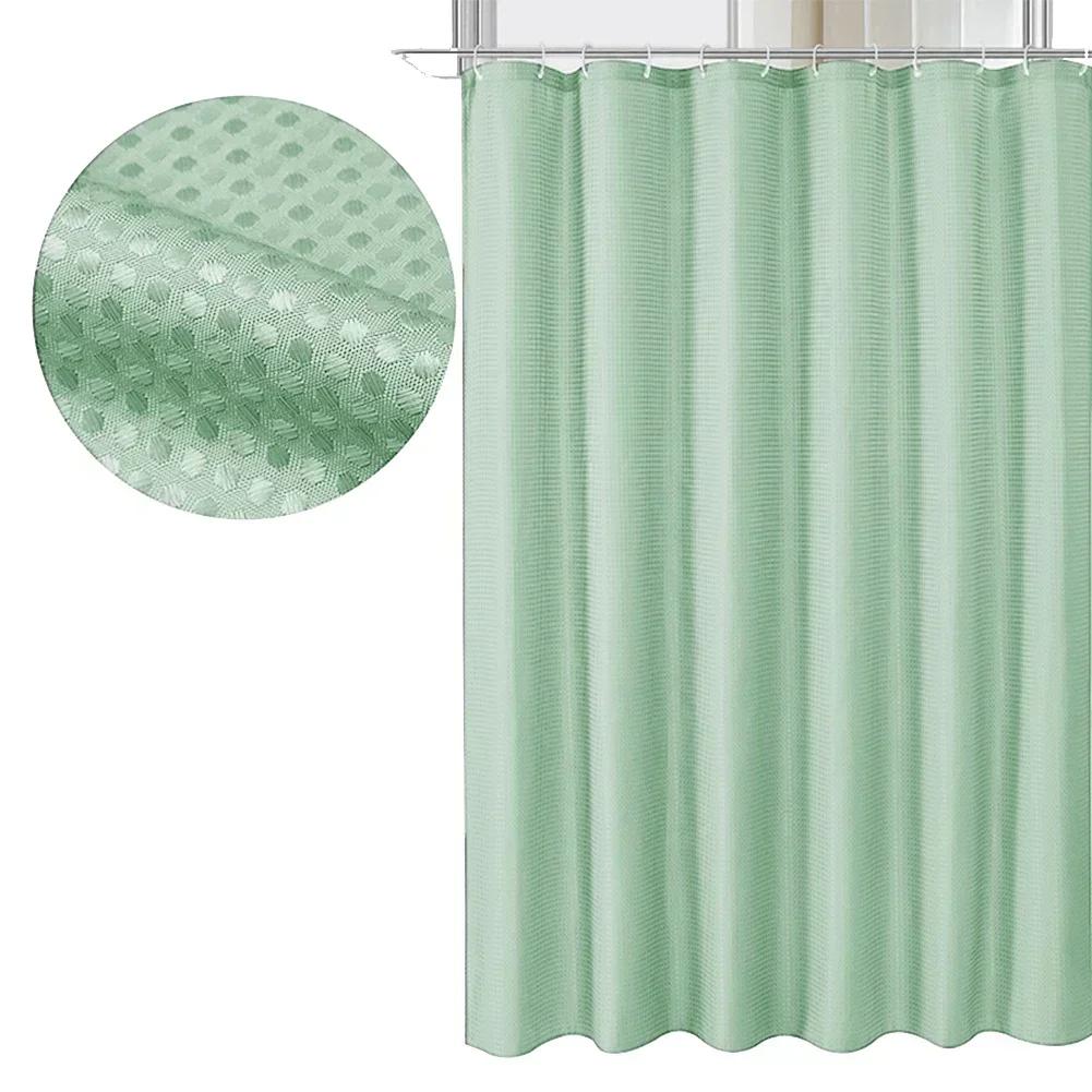 Curtain With Hooks Shower Curtain Set 12 Sturdy Hooks Included Easy To Clean Material Moisture Resistant Moisture