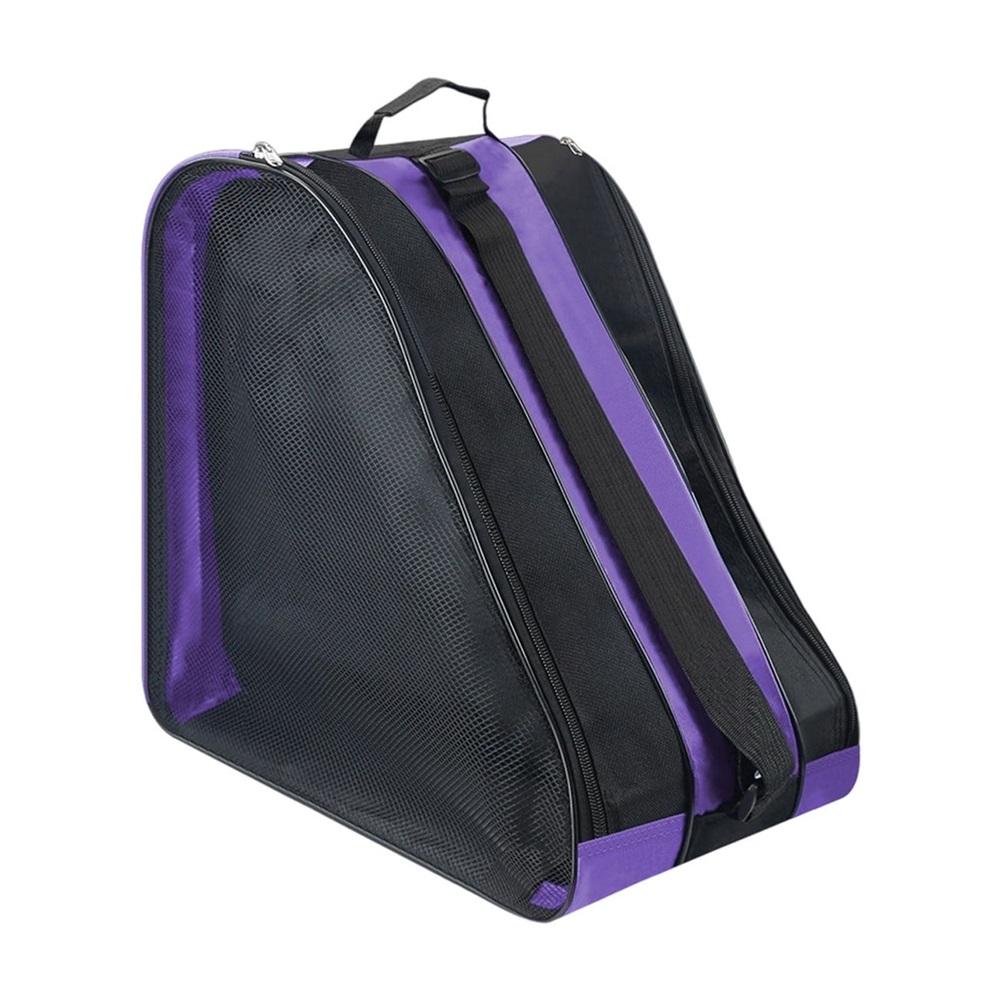 Roller skating backpack, roller skates and protective gear storage bag, thickened fabric, adjustable shoulder straps, for home use