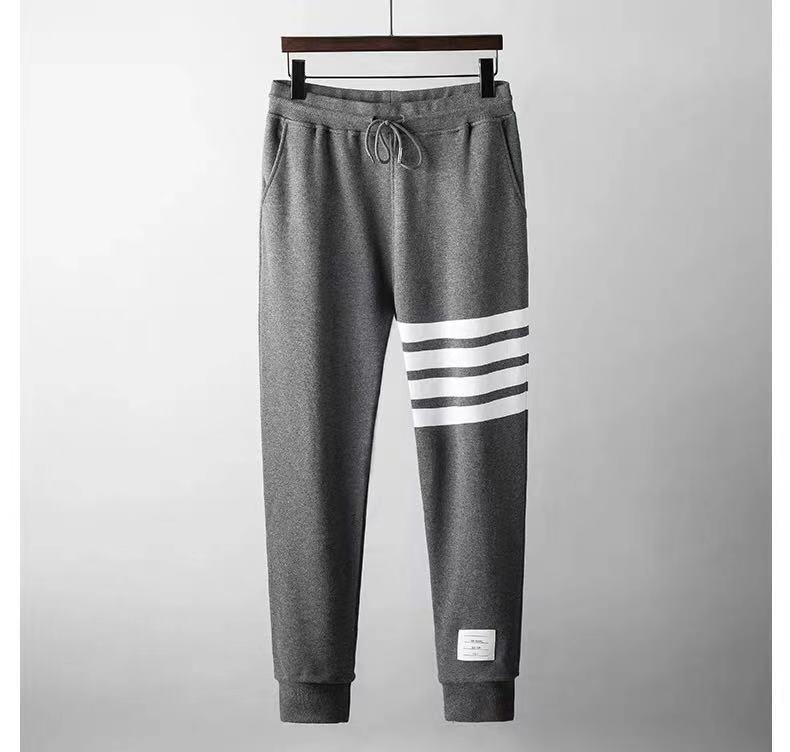 

1904-2 Мягкие хлопковые повседневные свободные спортивные штаны для пар 0 темно-серого