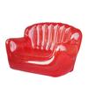 Transparenter aufblasbarer PVC-Sofastuhl Robuste Ausführung Ergonomisches Design Luftsofa zur Entspannung Außenbereich Garten Poolseite