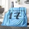 De Bruyne Jersey Blankets Flannel Printed Breathable Warm Throw Blanket for Home Office Bedspreads 0708a18