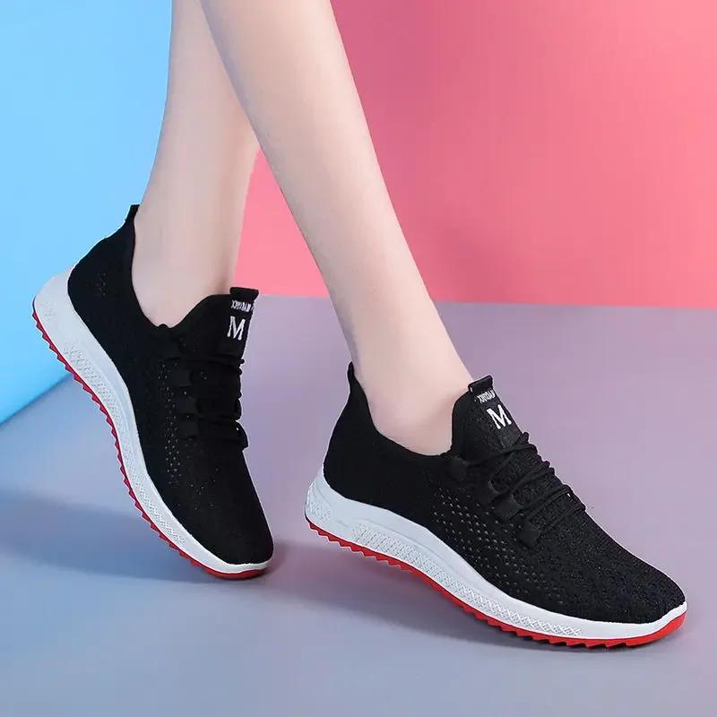 Basket Femme Summer Women's Vulcanize Shoes Sneakers Young Lady All Match White Black Footwears Zapatos De Mujer