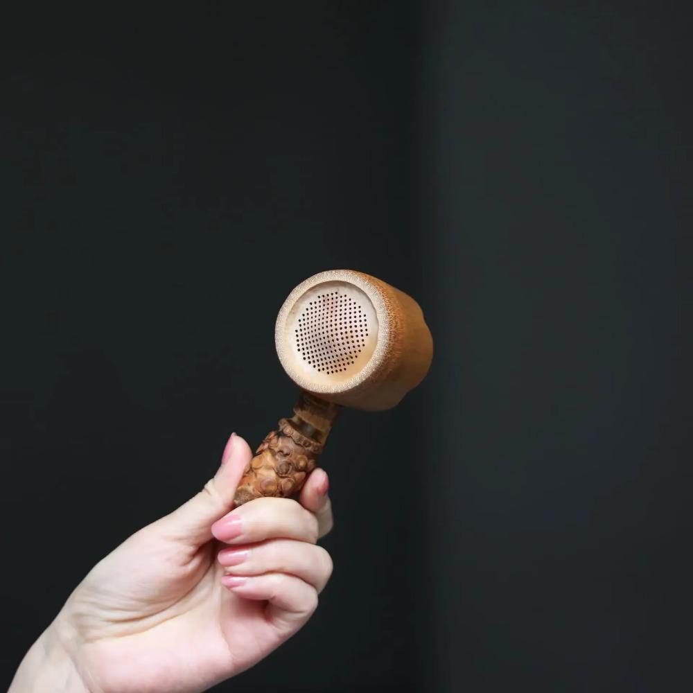Chinese Style Tea Strainer Natural Bamboo Infusor Tea Tools Sieve Infuser Filter  For Tea Brewing