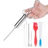 BBQ Meat Injector Kit Condiment Seasoning Syringe Barbecue Tools Kitchen Accessory