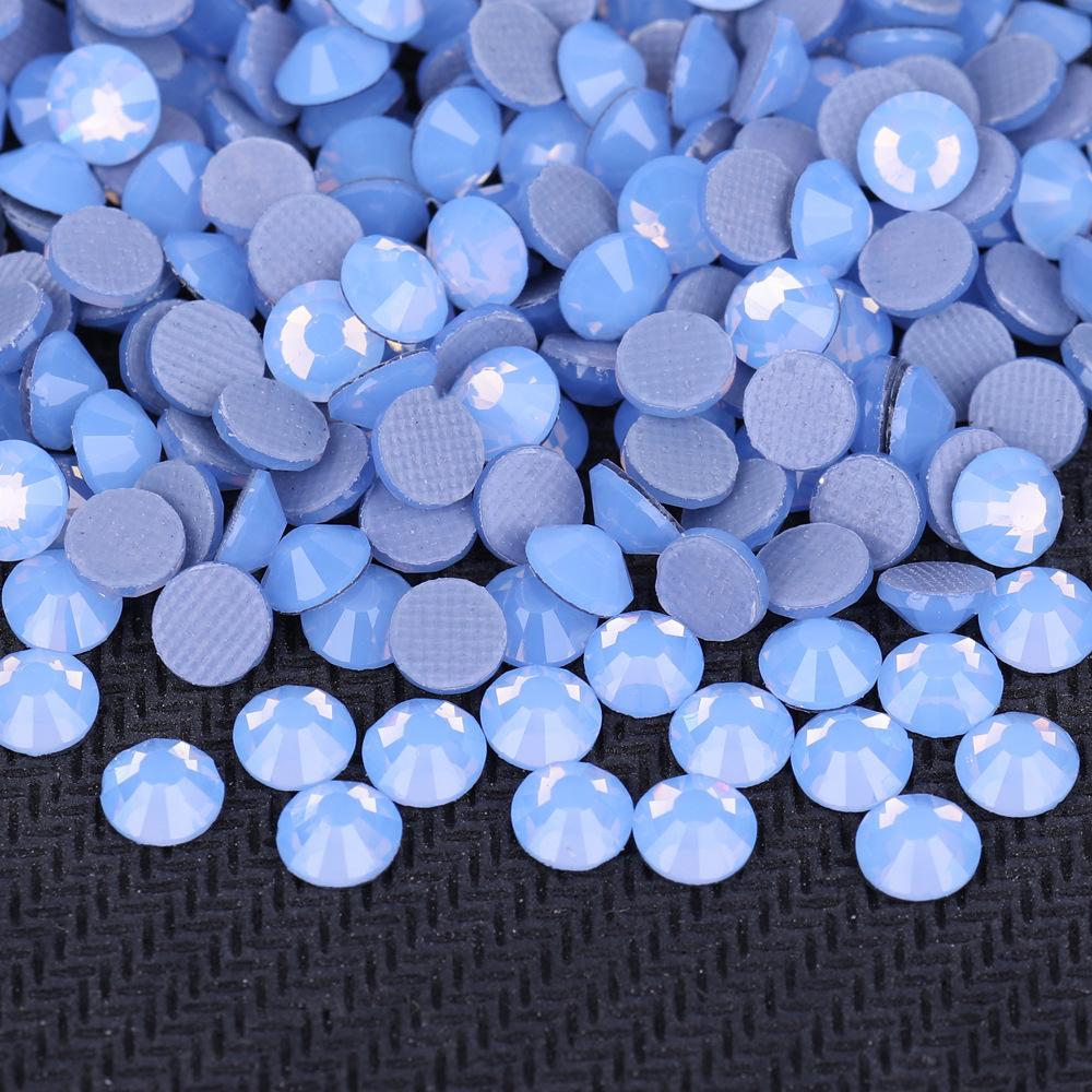 

Искусственное стекло Горячие бриллиантовые стразы, термоклеевое дно Белковый фарфор Белый DIY Кристалл Красота Аксессуары для одежды SS10 2.7-2.9mm