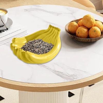 Banana Shaped Fruit Bowl Colorful Ceramic Serving Bowl Funny Decorative Bowl For Kitchen Indoor Home Decoration For Living Room