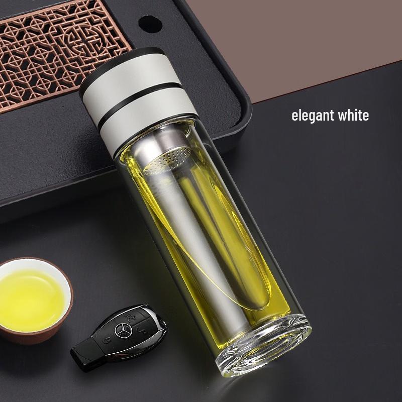 

MingZhanXuan Double-Layer Glass Tea Infuser Cup