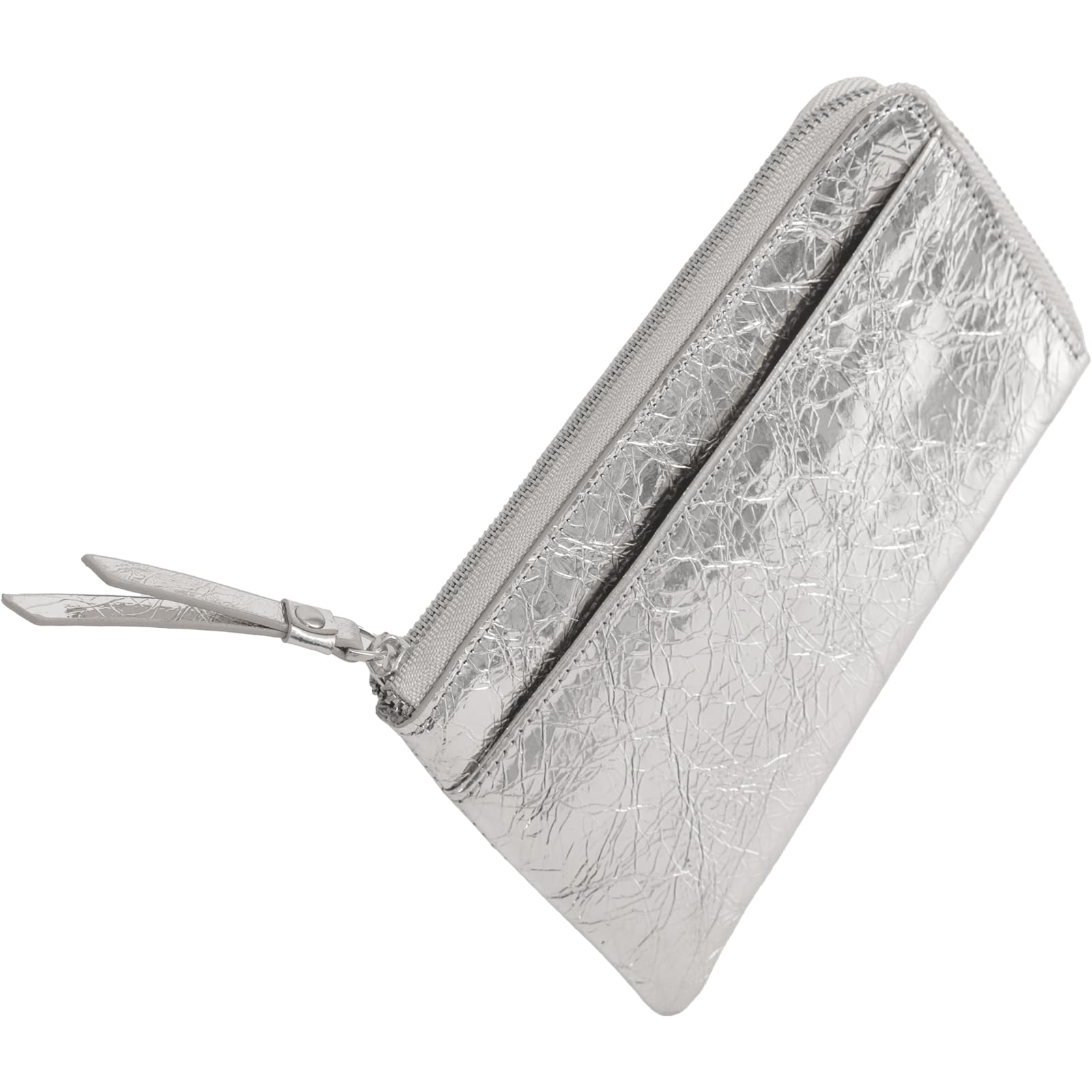 

RafiCaro Long Genuine Large 20 Card Exterior Coin Silver Женский L-образный кошелек, Кожа, Вместимость, Слоты, Карман, Кошелек, Тонкий, Легкий,