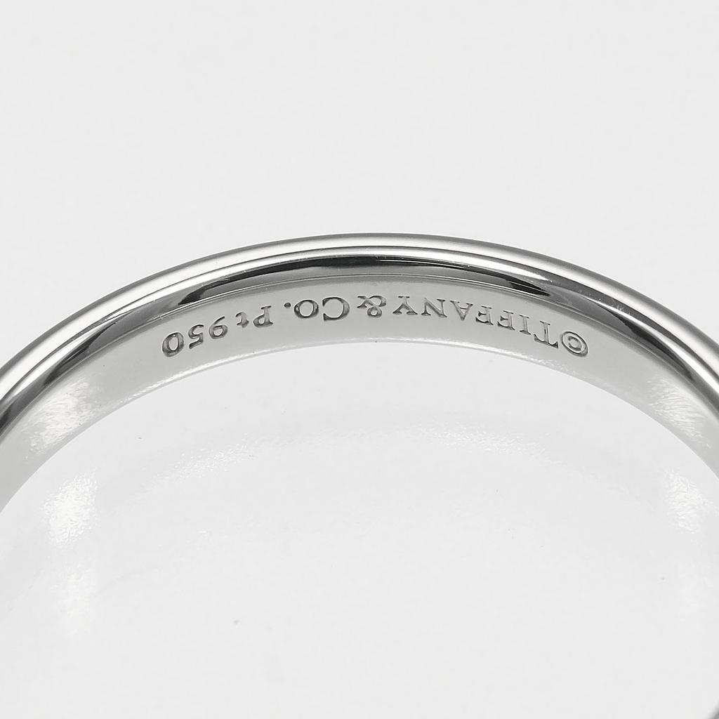 TIFFANY&Co. forever classic band Ring 0.1" band Pt950Platinum #7.8(US Size) 5g mens Used