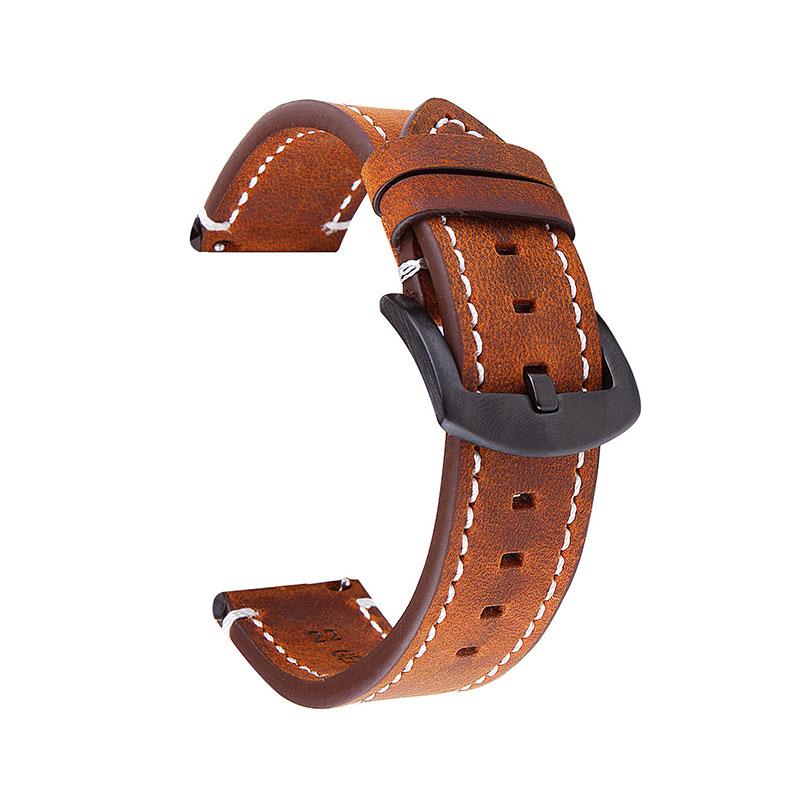 

UTHAI P18 Ремешки для часов 18 мм 20 мм 22 мм Высококачественный ретро ремешок для часов из телячьей кожи Ремешок для часов с кожаными ремешками 22mm коричневый