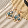Seaside Vacation Starfish Fish Conch Dangle Earrings for Women Bohemian Coconut Tree Scallops Earring Summer Beach Party Jewelry