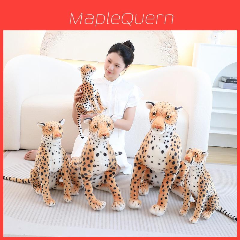Peluche Léopard Réaliste Peluche Guépard Douce Pour Enfants et Collectionneurs