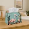 1pc Flamingo Napkin Holder Organizer - Tropical Themed Fabric Napkin Storage Suitable for Home, Kitchen, Car, Parties, & Dining Decor - Napkin Organiz