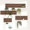 Balcony Solid Wood Hanging Flower Rack - Indoor Wall Decor for Plants