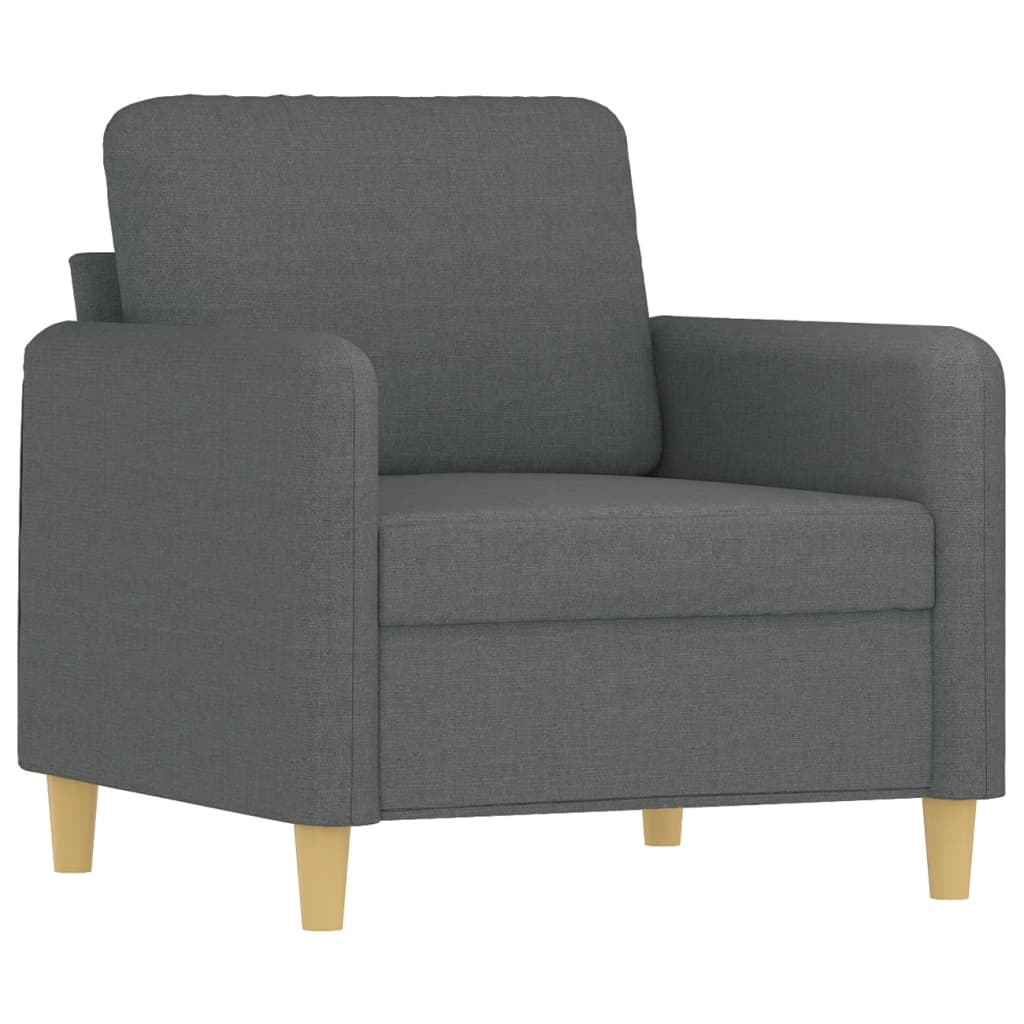 Vidaxl 4-Cz. Relaxation Set With Cushions, Dark Grey, Fabric