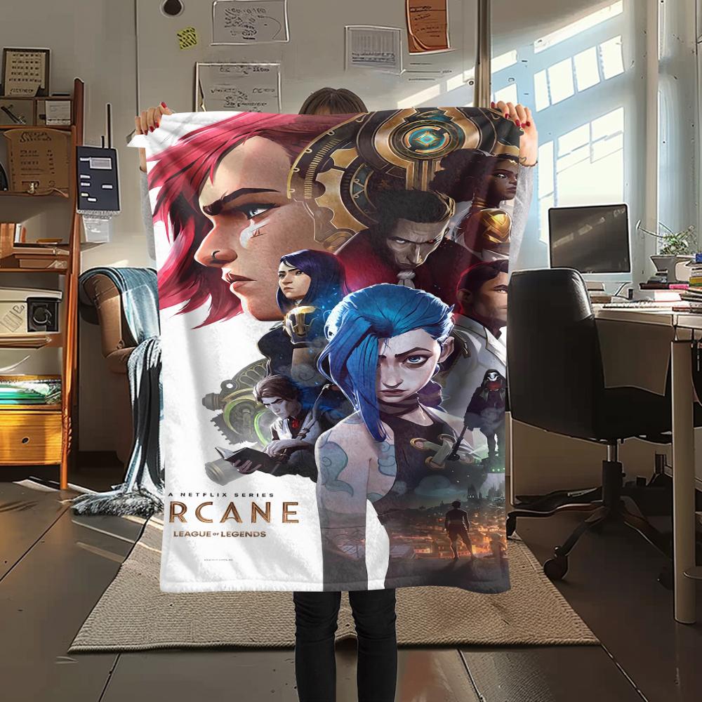 

Jinx Print Flannel Blanket,High quality Comfortable for All Seasons,Home Decor,Warmth and Comfort,Perfect for Christmas Gifts 80cm x 120cm