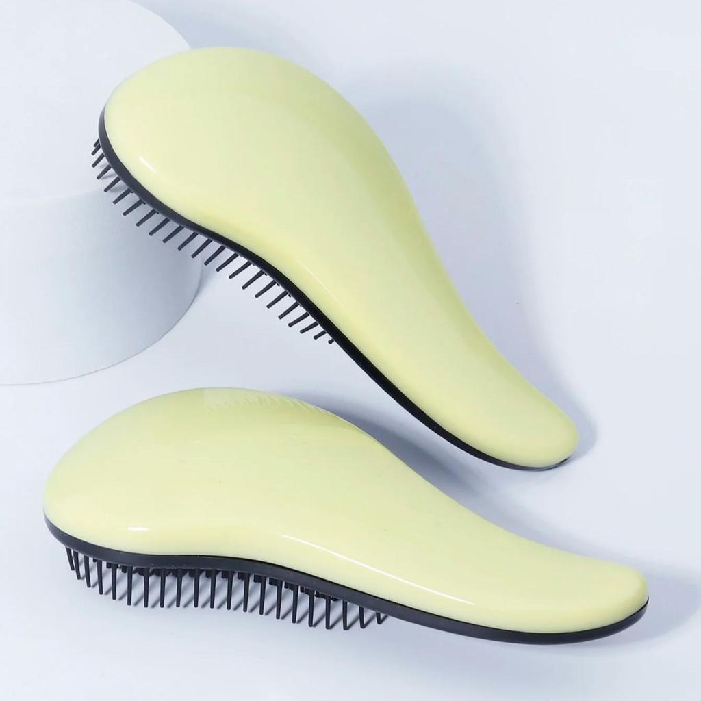 Scalp massage brush hair brush, suitable for wet and dry hair - removing knots and tangles, Special for real hair wigs