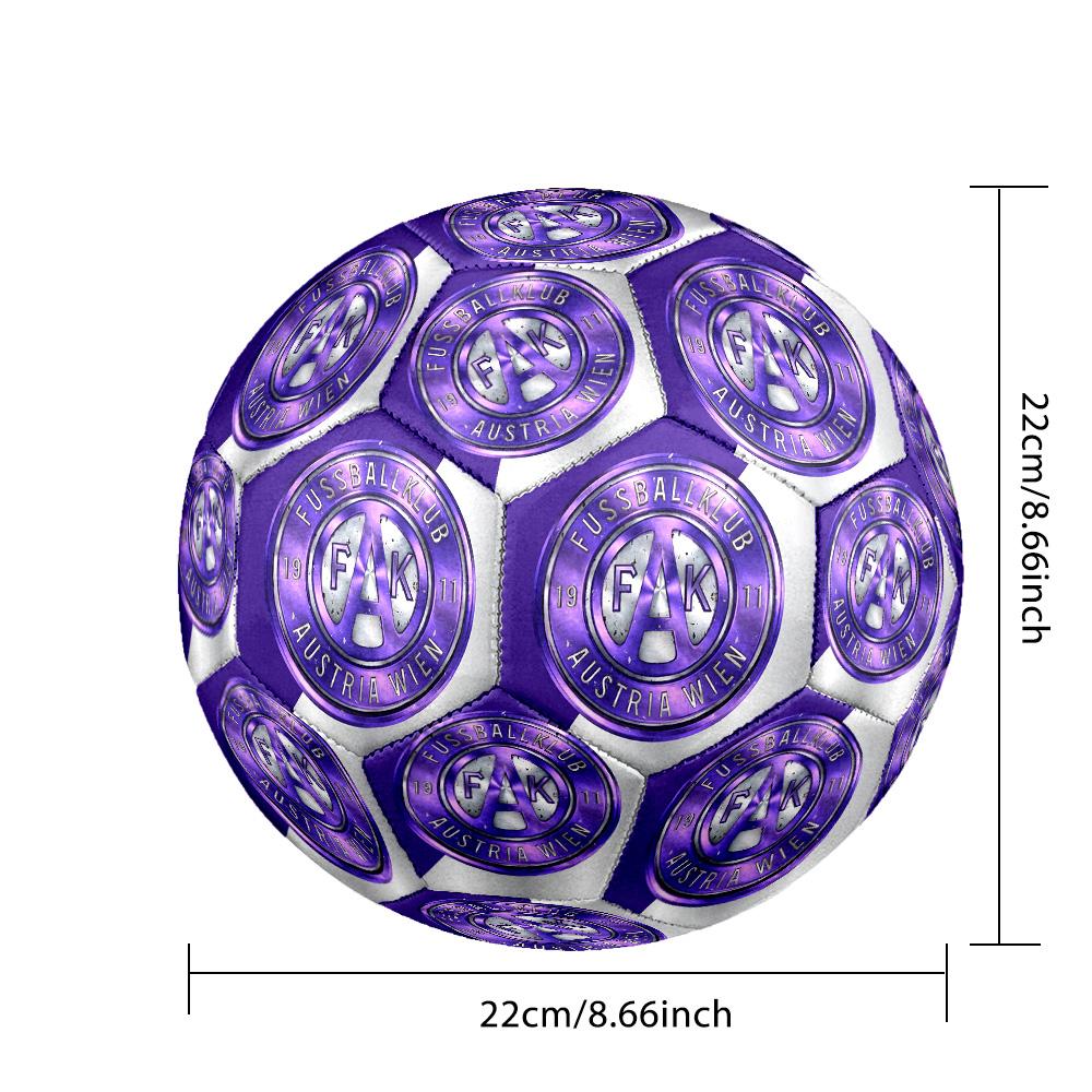 Austria Wien FC Size 5 Standard Football Durable Training Match Soccer Ball for Adult Outdoor Sports