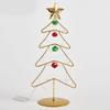 Iron Small Tabletop Christmas Tree Simulates Glowing Bell Decorations Trees