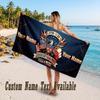 Poland Design Beach Towel Custom Text Large Towel for Beach Vacation