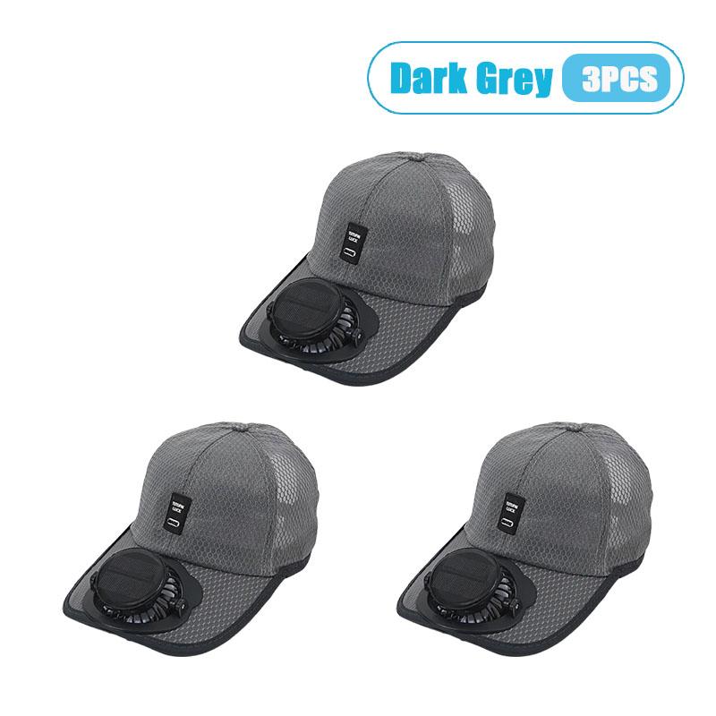 Cappello da Baseball con Ventola Ricaricabile Solare e USB, Rete Traspirante, Raffreddamento, Cappello da Sole per Uomo Donna Estate