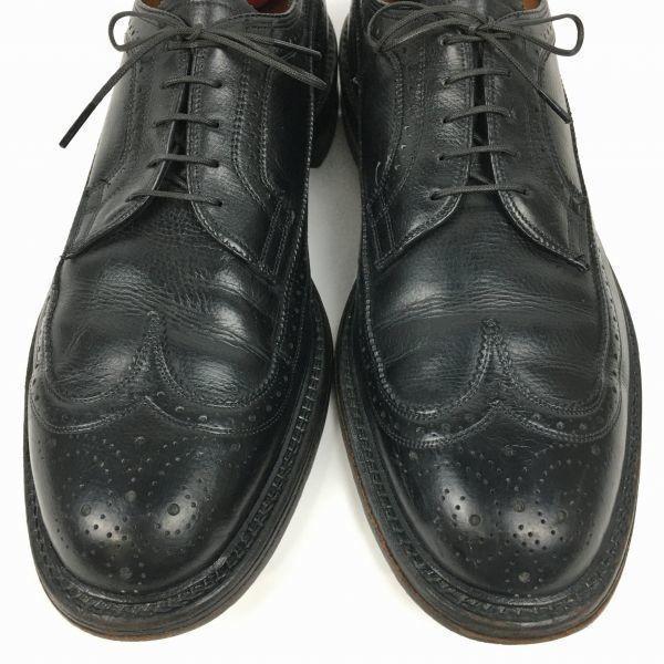 Vintage Johnston & Murphy Aristocraft Long Wingtip Black Size 11D / 28.5-29.5cm Men's(USED)