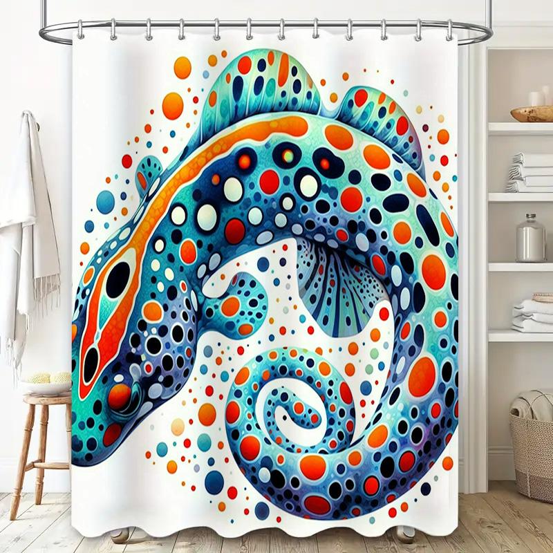 Colorful Octopus Bath Shower Curtain Modern Artistic Design for Bathroom Decorations Perfect Gift Idea