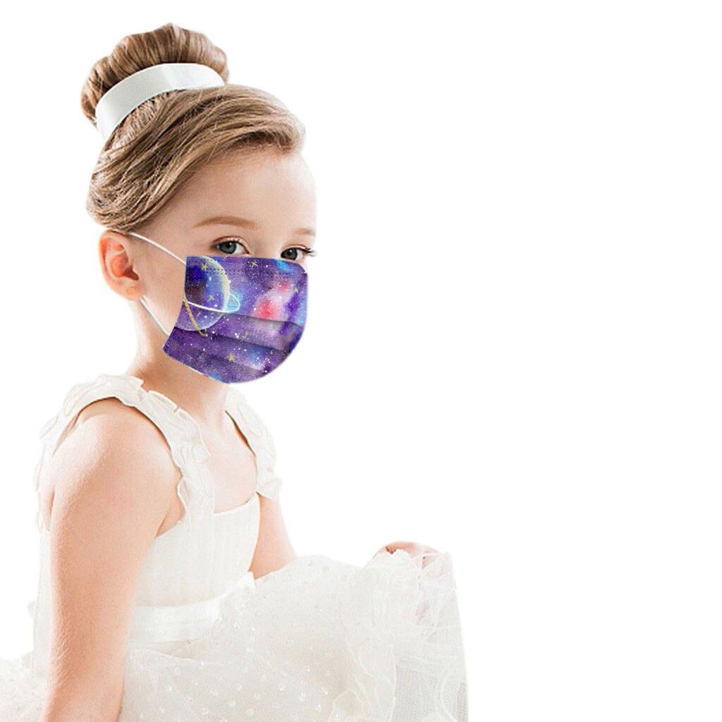 Children's 10/20/30/50 PC Star Printed Breathable Disposable Mask