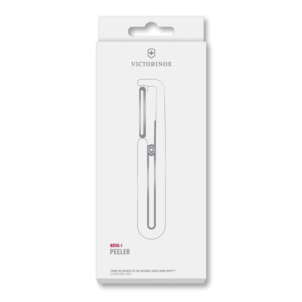 VICTORINOX Peeler - Dishwasher Safe, Long-lasting Sharpness, Straight Blade, Black, High Durability