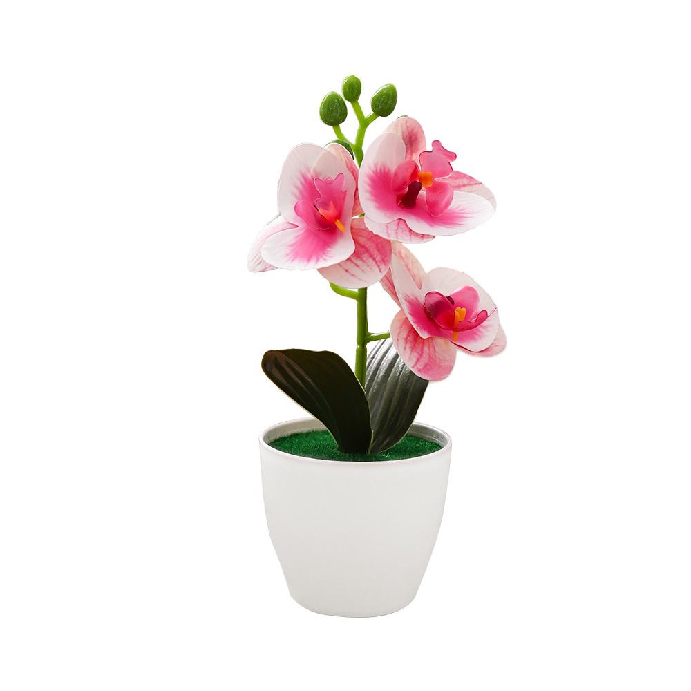 Artificial Phalaenopsis Bonsai Simulation Plants Pot Plants for Home Garden Table Bedroom Decoration Outdoor Fake Plant Ornament