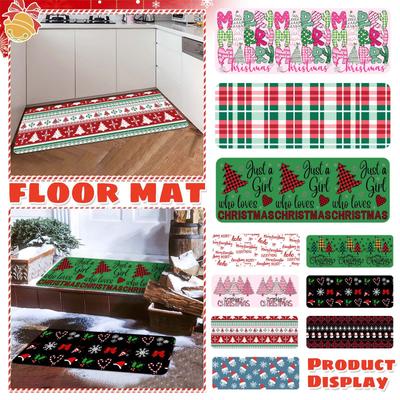 Christmas Kitchen - Mat Carpet Flannel Doormat